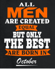 All men in October